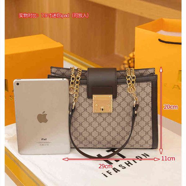 

bags bag women 2022 new large capacity high-end chain handbag temperament versatile one shoulder diagonal light luxury women's bag