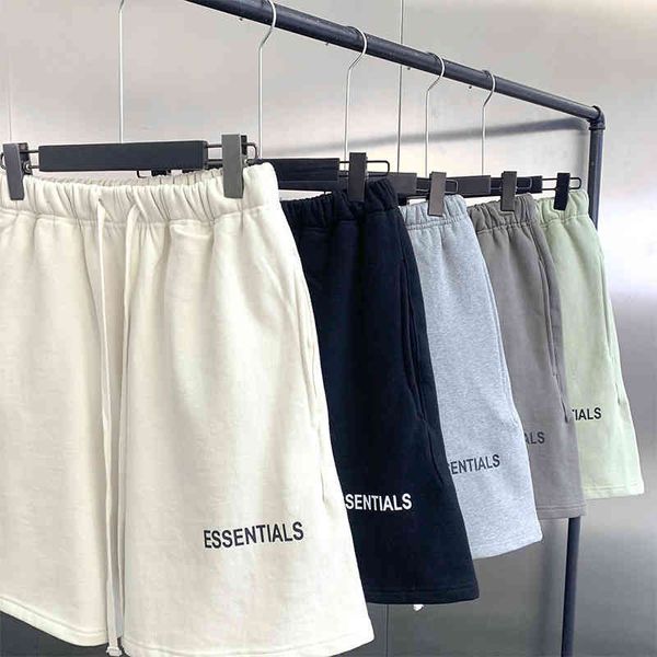 

fog feel of god multi thread sentials new shorts men's cropped pants high street loose lovers, White;black