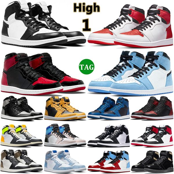 

jumpman 1 high og basketball shoes men women 1s patent bred heritage rebellionaire hype royal university blue mens trainer sports sneakers