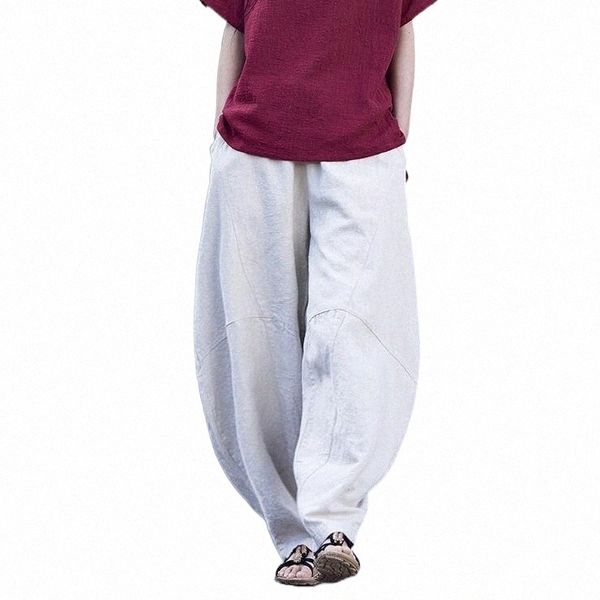 

women's pants & capris yoyikamomo cotton linen women maxi 2021 spring summer solid color loose casual trousers z0s2#, Black;white