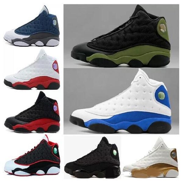 

men basketball shoes 13s university gold hyper royal red flint obsidian black cat court purple reverse atmosphere grey 13 sports mens runnin