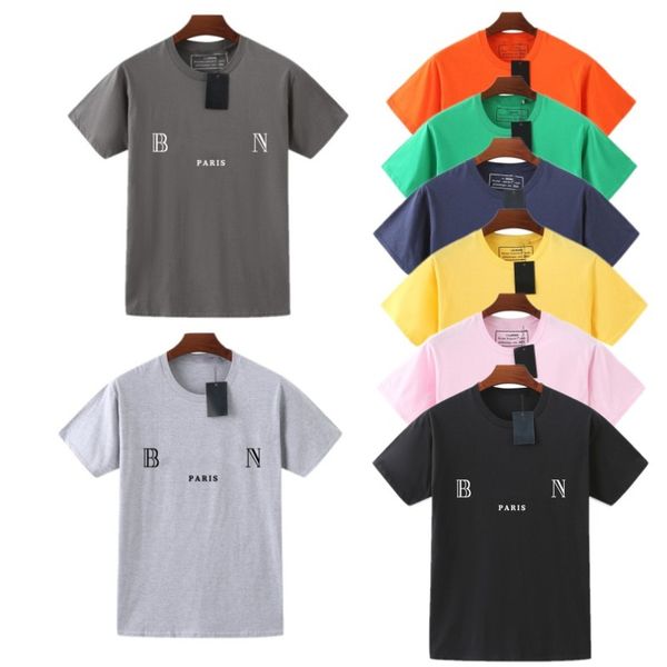 

mens t shirt designer t-shirts summer fashion letter print for men women short sleeve tee shirt cotton tees crew neck, White;black