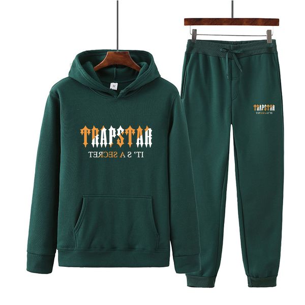 

tracksuits woman designer autumn/winter brand trapstar tracksuit men's hoodie sports sets fashion basketball clothes fleece sweatshirt, Gray