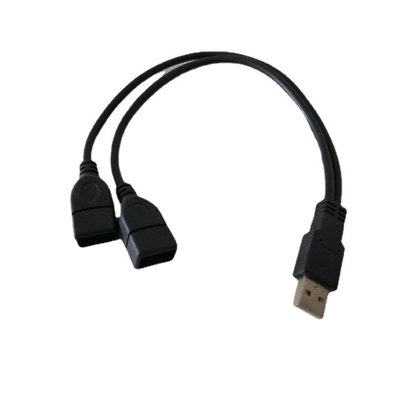 USB 2.0 1 Мужчина до 2 женских сплиттеров заряда y Кабель медный провод 30 см/11,8 