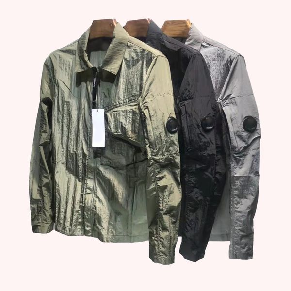 

cp 2022new toney men's jacketsmen's designer jacket autumn and winter new stone pattern island simple daily couple casual zipper c, Black;brown