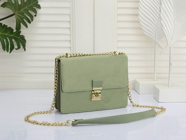

tz luxury designer bags square handbags golden metallic chain bag leather women's flap handbag solid color simple shoulder bags crossbo