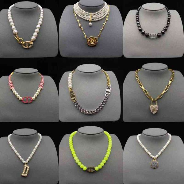 

pearl bee letter pig nose necklace female heart-shaped star classic neck chain 71f9, Silver