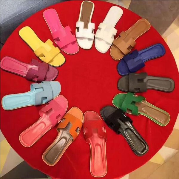 

beach slippers classic summer flat slipper lazy fashion cartoon big head flops leather lady slides women designer shoes l bath ladies sandal, Black