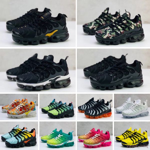 

athletic & outdoor kids plus tn white black green red running shoes boy girl children baby sneakers eur 28-35