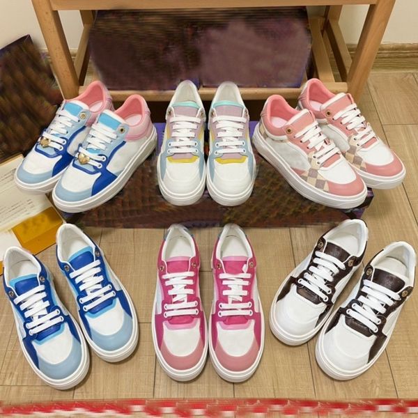 

new time out sneakers embossed leather shoes fashion women sneaker platform trainers chaussures rubber outsole with box 35-41 9b14, Black