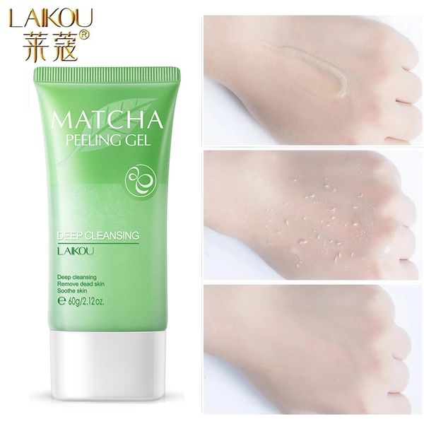

laikou matcha exfoliating peeling gel facial body scrub moisturizing nourishing repair scrubs face cream skin care