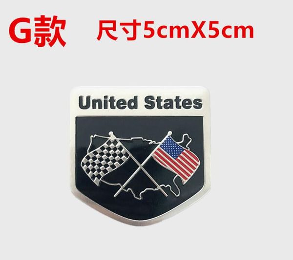 

car styling auto sticker exterior accessories of america usa national flag aluminum alloy
