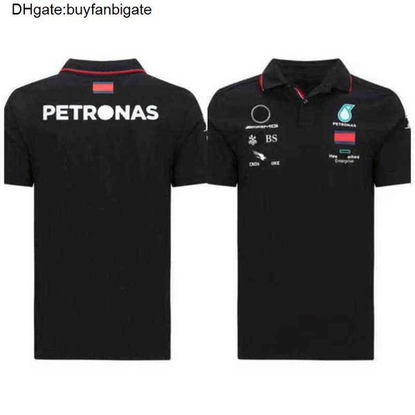 

petronas designer luxury men's t shirts mercedes amg f1 formula one racing polos women casual short sleeve t-shirts benz polo lewis gci, White;black