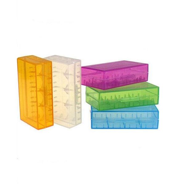 

in stock plastic battery case boxes safety holder storage container colorful pack batteries for 2*18650 or 4*18350 li-ion battery e-cig