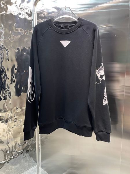 

2022 autumn and winter new designer hoodie printed design of fashionable hoodies us size loose version of luxury mens hoodie, Black