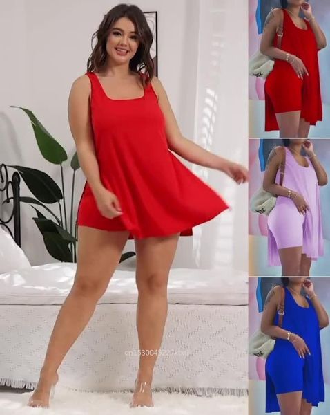 Vestidos casuais decote de um gola manguita de vestidos de lazer feminino de lazer feminino Summer Summer solto de mangas curtas de mangas curtas