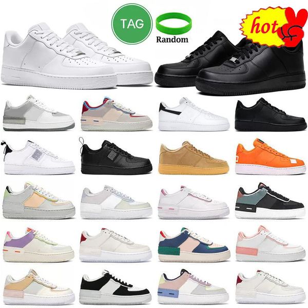 

men women platform high low cut casual shoes mens sneakers 1 triple white black shadow skateboarding mens outdoor sports sneaker trainers