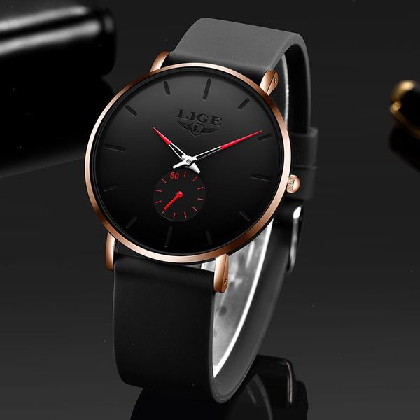 Moda Sports Mens relógios Top Brand Luxuja à prova d'água Simples Ultra-Fhin Watch Men Quartz Clock Relogio Masculino