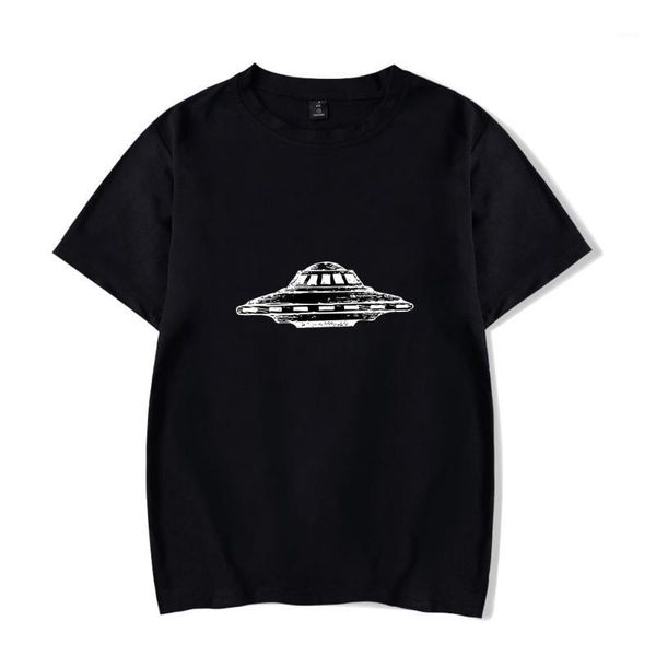 Lj4o Camisetas masculinas 2022 Ufo Camiseta Roupas Estampadas Tops Manga Curta