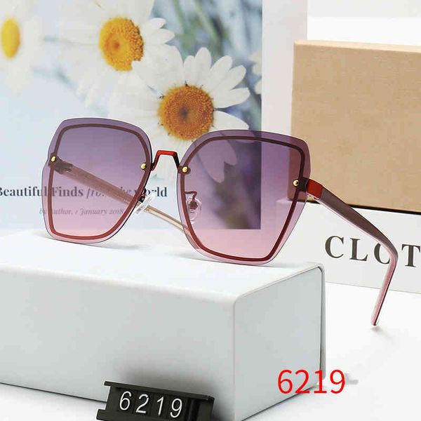 

sunglasses 2022 women's polarizing trend frameless driving tide 6219, White;black