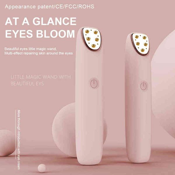 

rf radio frequency eye massager anti-ageing wrinkle portable electric device dark circle facials vibration massage pen 220512
