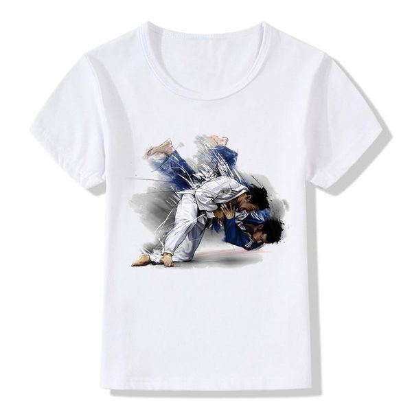 T-Shirts Baby BoysGirls Evolution Of A Judo T-Shirt Sommer Kinder Tops Kinder Lässige weiche Kleidung HKP402T-Shirts T-ShirtsT-Shirts