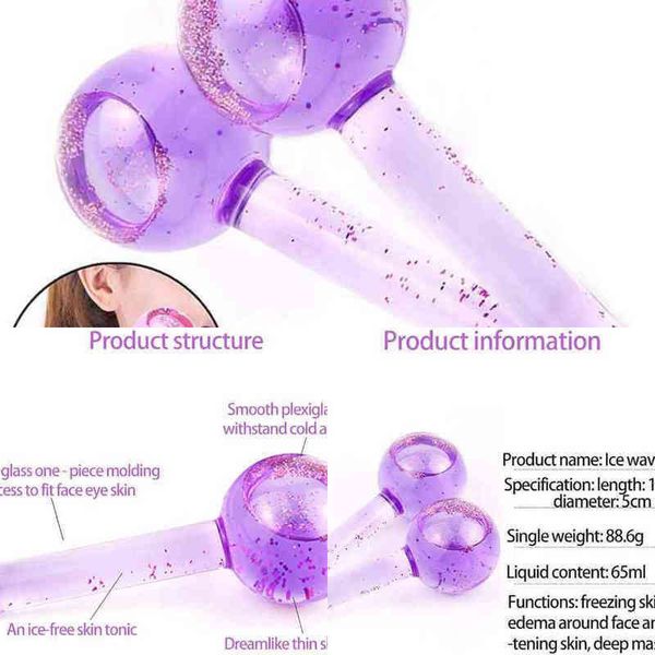 

nxy face care devices face care devices steamer2pcs box large beauty ice hockey energy crystal ball facial cooling globes water wave for and