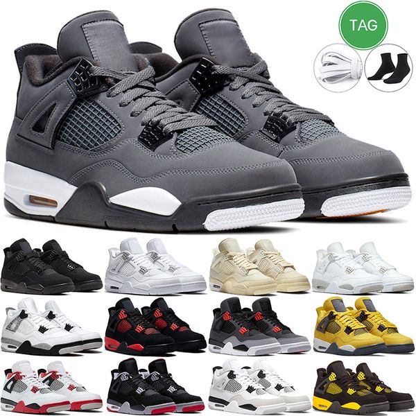 

4 4s retro basketball shoes military black cat university blue sail white oreo room military red thunder cement motorsports men women outdoo