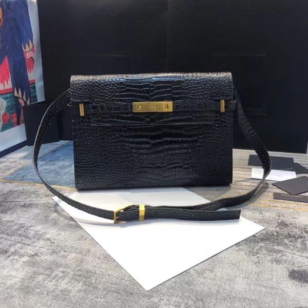 

designer handbags alligator shoulder bag flap luxury bag lady purse mini totes clutch crocodile cross body for women embossed satchel saddle