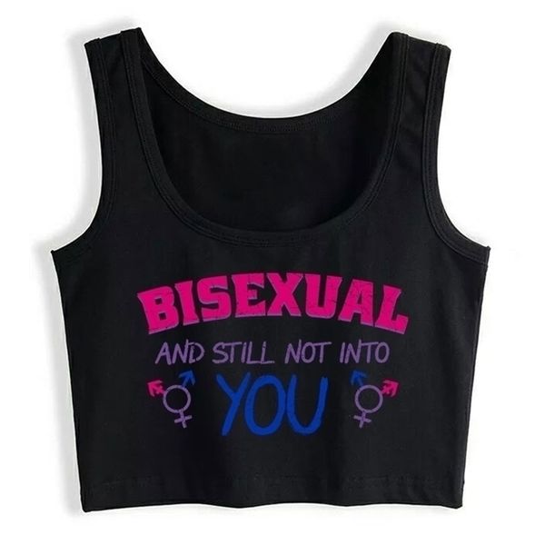 

crop sport bisexual and still not into you hip hop black cotton women 220318, White