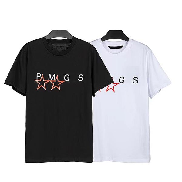 

european and american couples in summer trend half sleeve offset letters fashion loose round neck cotton short sleeve t-shirt, White