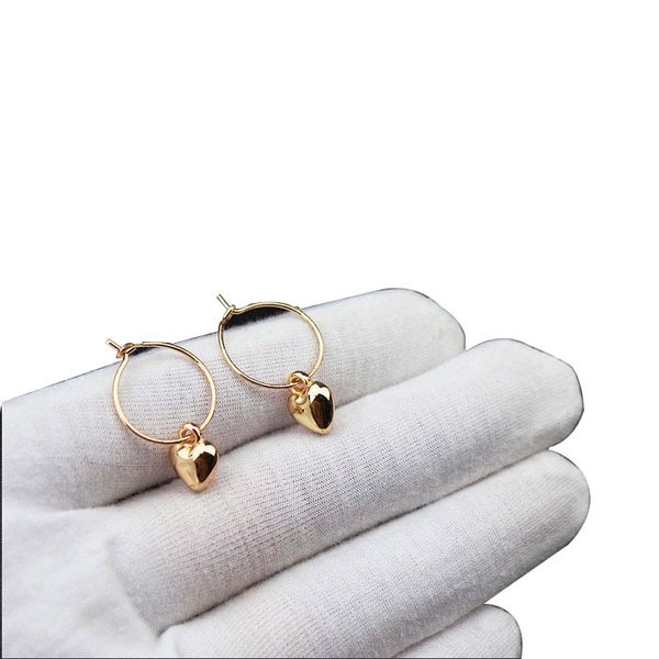 

stud sweet tender love earrings women in europe and the joker geometric hollow out hearts contracted lovely earrings, 493, Golden;silver