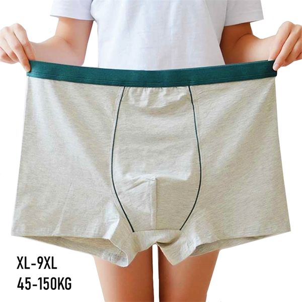 4 teile/los 9xl Boxer Männer Große Größe Unterhose Männlichen Baumwolle Schlüpfer der Männer Nahtlose Herren Unterwäsche Boxer Mann Pouch Cuecas masculina 220505