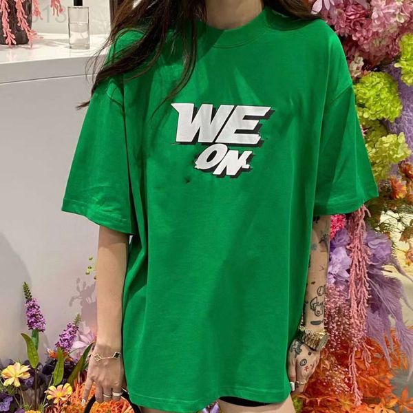 

women's t-shirt designer 22 spring and summer new fashion br gay lesbian couples round neck cotton printed green t-shirt simple loose s, White