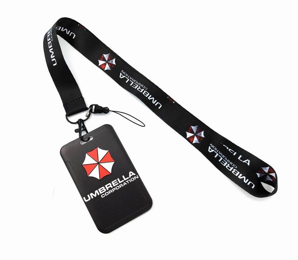 

horror movie umbrella lanyards cool neck strap mobile phone key id card holder lanyard for keys diy hanging rope lanyard, Silver