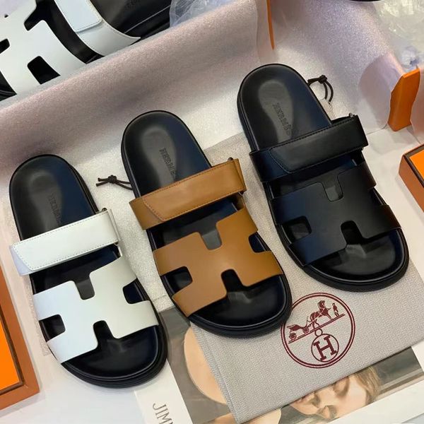 

dupe her-mes women's flat slippers fashion slides boots summer sandals for women 3colors eu35-40, Black