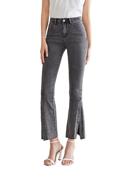 

motf premium cotton flare leg jeans k3ho#, Blue