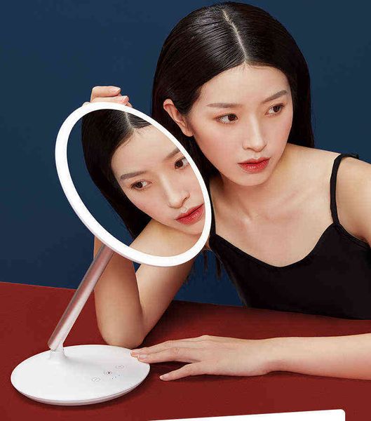 

factory outlet feisennai brand jiujiu mirror 2021 new deskmakeup led foldable and portable