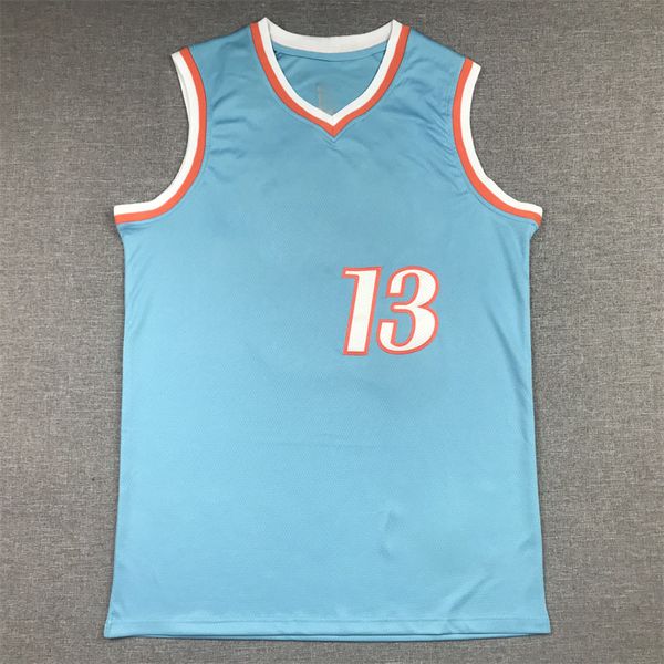 

2clip no.13pers basketball jersey geor no.13ge mens design basket ball jersys comfortable outdoor apparel customize team name and number 13, Black;red