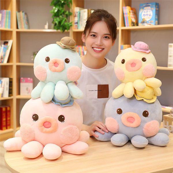 

2022 20cm stuffed animals wholesale cartoon plush toys lovely marine ocs stuffed small doll cuttlefish ugly cuddle pillow