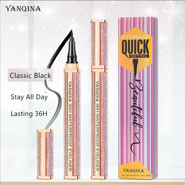 12 Stück Stay All Day Waterproof Epic Ink Liner Mattschwarzer Eyeliner