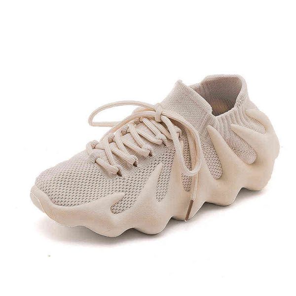 

earth brown volcano small cage bag women's sports single shoe korean version 2022 new breathable mesh fly woven ocs shoes, Black