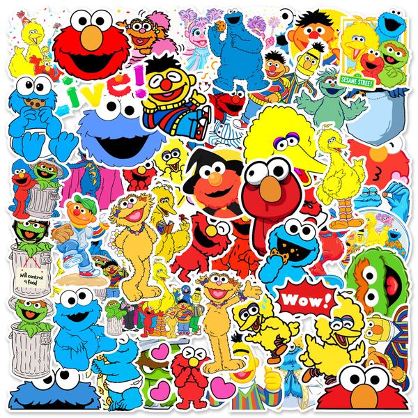 

new 50pcs cartoon anime comic stickers decals waterproof diy bike luggage skateboard lapphone graffiti sticker classic kid toys