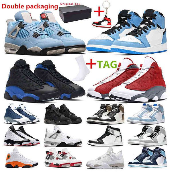 

men basketball shoes jumpman 13s red flint hyper royal 1s university blue 4s white cement black cat women sport sneaker trainer outddor