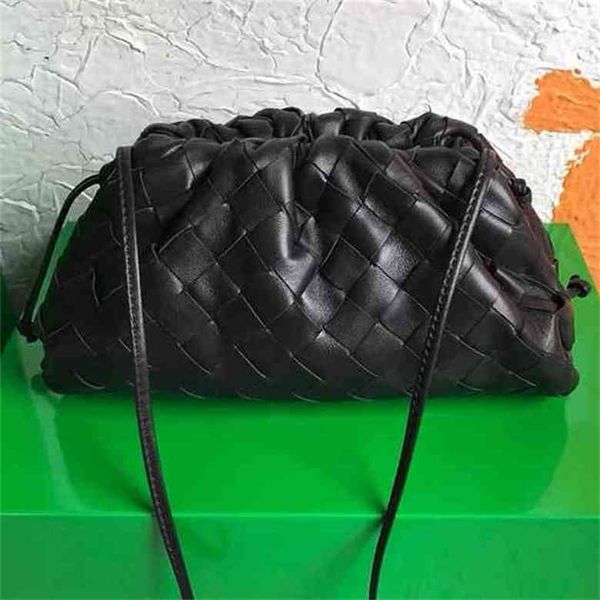 

designer fashion bags venetas'ss bottegas's 2022 cowhide hand woven women's messenger handbag