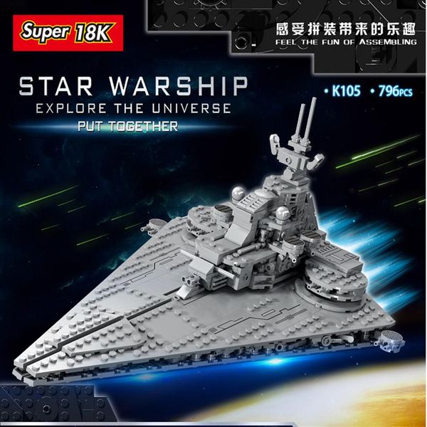 

movie space wars series building blocks star destroyer assembled children's educational toy gift2372