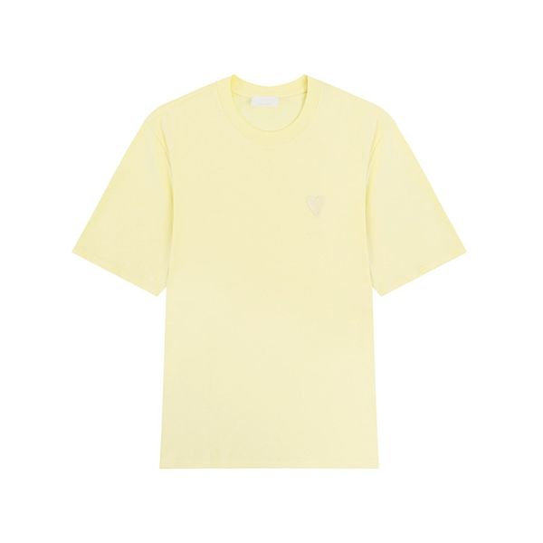 

amis t shirt 2023 paris fashion tees mens women designer luxury casual tshirts round neck paris clothing new shirt loose casual summer short, White;black