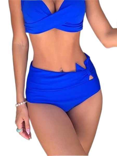 

knot high waisted bikini bottom h0mb#, White;black