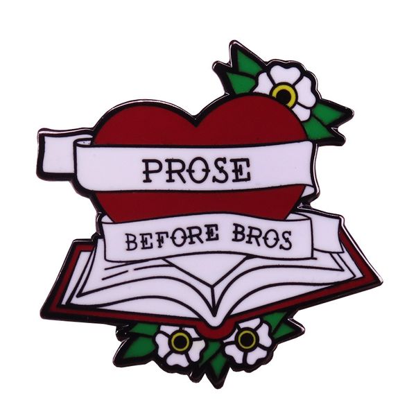 

prose before bros lapel enamel pins collect metal cartoon brooch badges backpack collar adorn men women fashion jewelry gifts, Blue