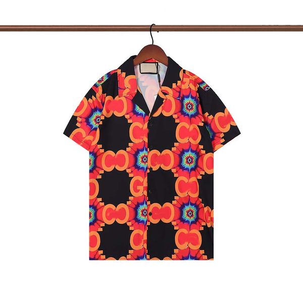 

men's casual shirts summer mens short sleeve hawaiian beach flower shirtsmens clothing trend comfortable, White;black